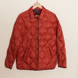 Eddie Bauer down button up shirt jacket